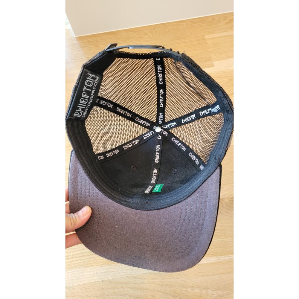 Chefton Baseball Hat Trucker Mesh Back Adjustable One Size Mountains HEMP - Picture 3 of 4